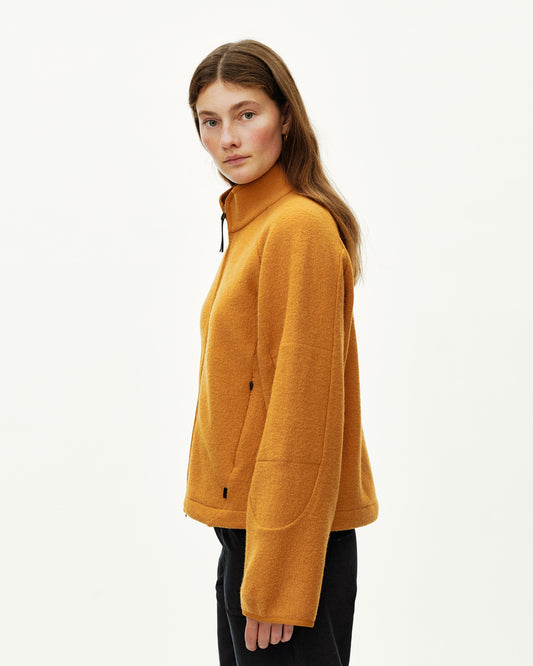 PAS NORMAL STUDIOS Women Off-Race Boiled Wool Jacket - Ochre