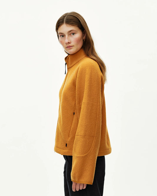 PAS NORMAL STUDIOS Women Off-Race Boiled Wool Jacket - Ochre