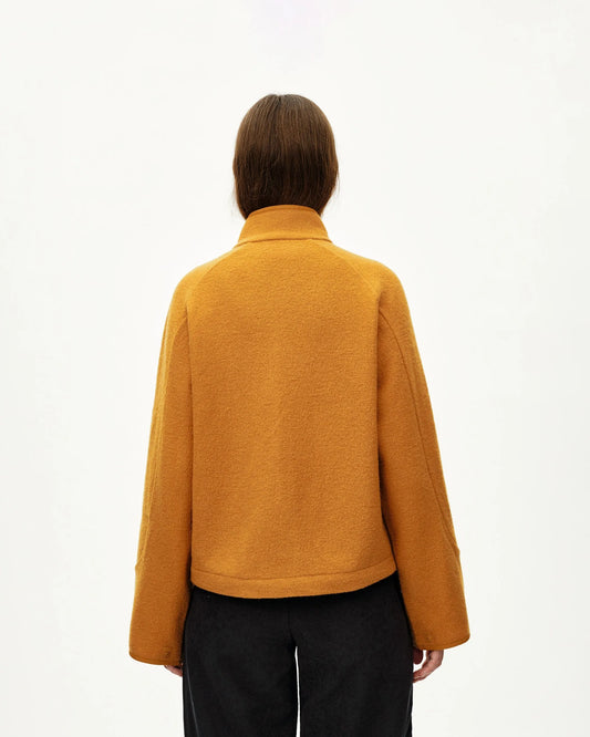 PAS NORMAL STUDIOS Women Off-Race Boiled Wool Jacket - Ochre