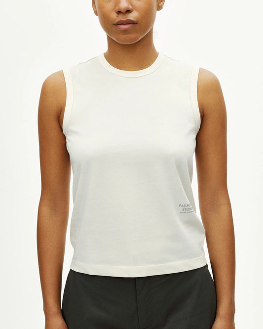 PAS NORMAL STUDIOS Women Off-Race Cotton Tech Top - Off White
