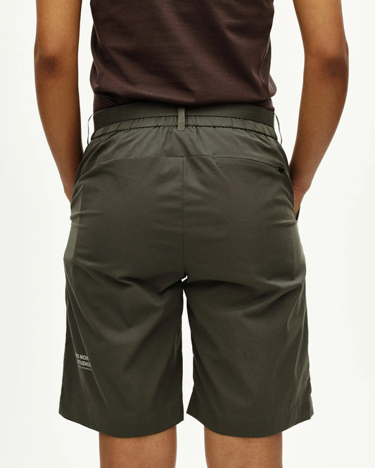PAS NORMAL STUDIOS Women Off-Race Light Tech Shorts - Dark Grey