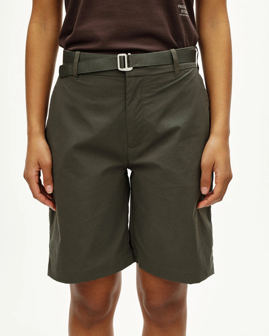 PAS NORMAL STUDIOS Women Off-Race Light Tech Shorts - Dark Grey