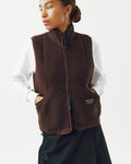 PAS NORMAL STUDIOS Women Off-Race Pile Fleece Vest - Light Brown