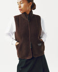 PAS NORMAL STUDIOS Women Off-Race Pile Fleece Vest - Light Brown