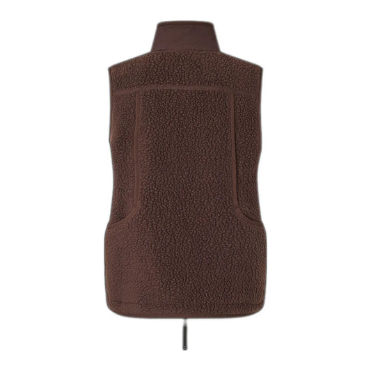 PAS NORMAL STUDIOS Women Off-Race Pile Fleece Vest - Light Brown