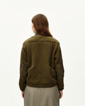 PAS NORMAL STUDIOS Women Off-Race Pile Fleece Jacket - Deep Olive