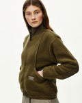 PAS NORMAL STUDIOS Women Off-Race Pile Fleece Jacket - Deep Olive