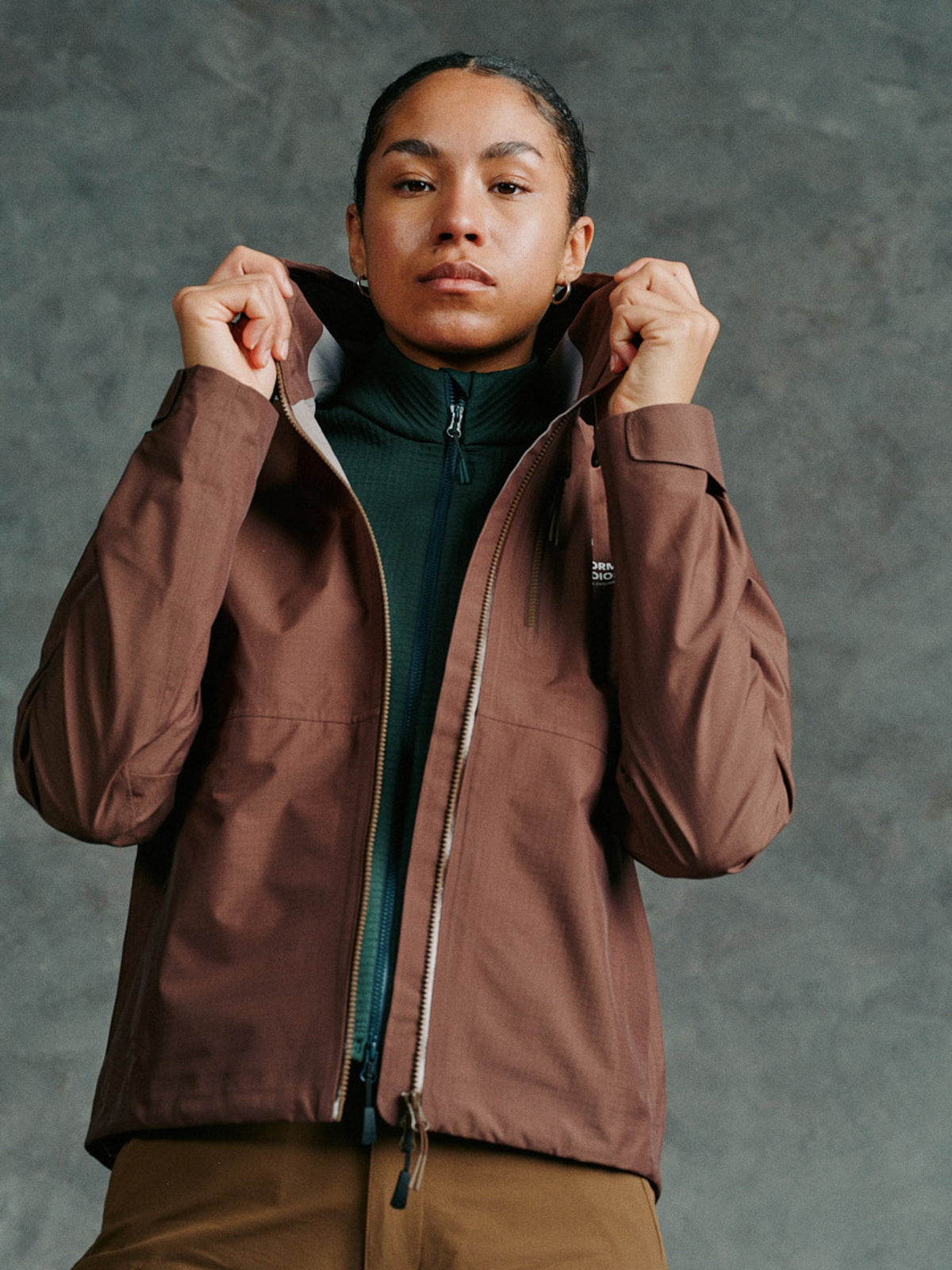 PAS NORMAL STUDIOS Women Off-Race Shell Jacket - Army Brown