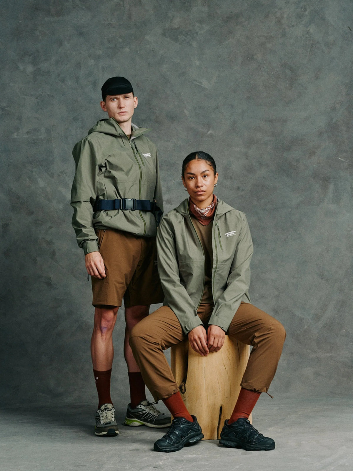 PAS NORMAL STUDIOS Women Off-Race Shell Jacket - Army Green