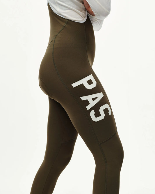 PAS NORMAL STUDIOS Women PAS Mechanism Thermal Long Bibs - Dark Earth