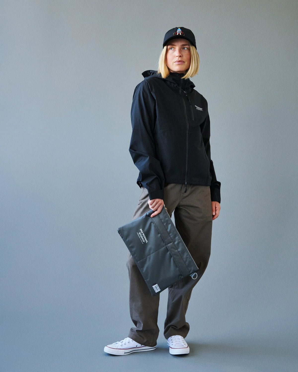 PAS NORMAL STUDIOS Women Porter Off-Race Shell Jacket - Black