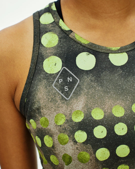 PAS NORMAL STUDIOS Women T.K.O. Balance Singlet - T.K.O. Moss Green