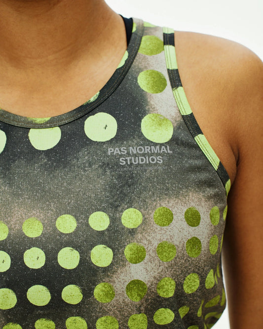 PAS NORMAL STUDIOS Women T.K.O. Balance Singlet - T.K.O. Moss Green