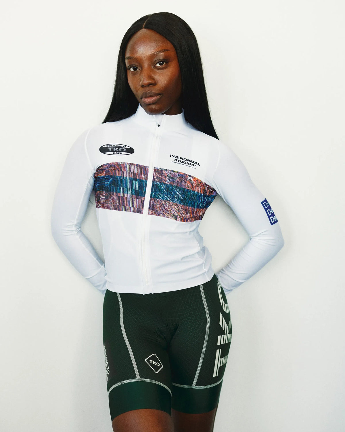 PAS NORMAL STUDIOS Women T.K.O. Mechanism Long Sleeve Jersey - Human Error White