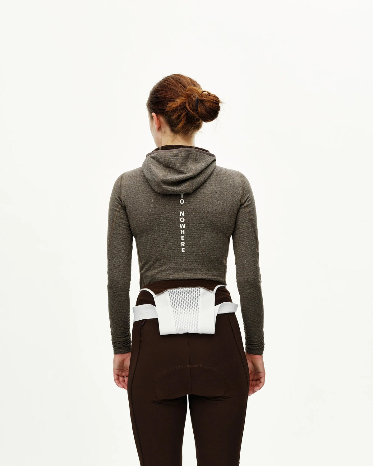 PAS NORMAL STUDIOS Women Thermal Hooded Baselayer Windproof - Dark Coffee