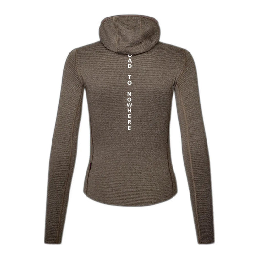 PAS NORMAL STUDIOS Women Thermal Hooded Baselayer Windproof - Dark Coffee