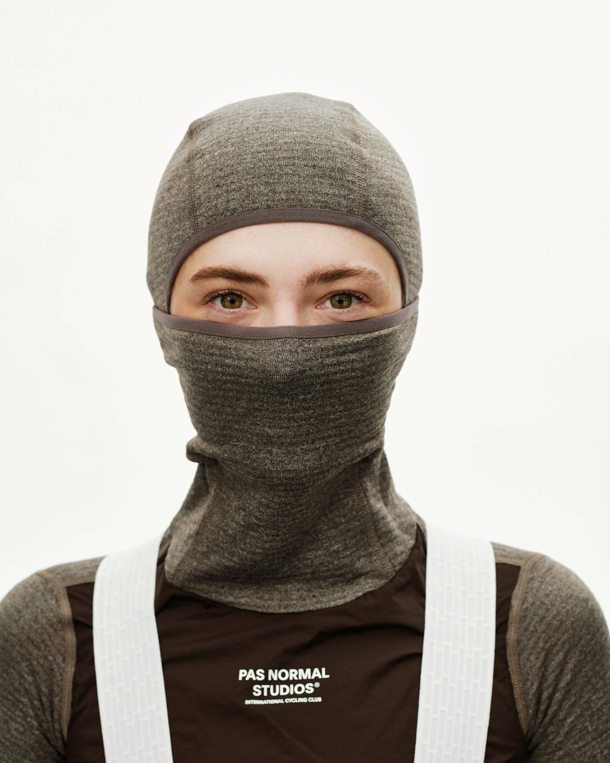 PAS NORMAL STUDIOS Women Thermal Hooded Baselayer Windproof - Dark Coffee