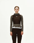 PAS NORMAL STUDIOS Women Thermal Hooded Baselayer Windproof - Dark Coffee