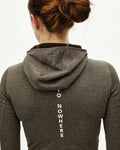 PAS NORMAL STUDIOS Women Thermal Hooded Baselayer Windproof - Dark Coffee