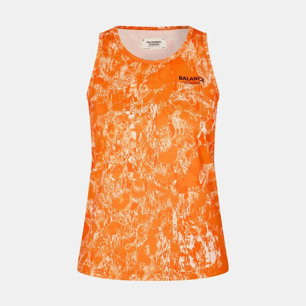 PAS NORMAL STUDIOS Women's Balance Singlet - Orange AOP