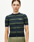 PAS NORMAL STUDIOS Women's Essential Jersey - Light Olive Stripe