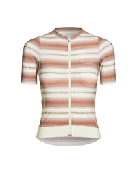PAS NORMAL STUDIOS Femme Essential Maillot - Off Blanc Stripe
