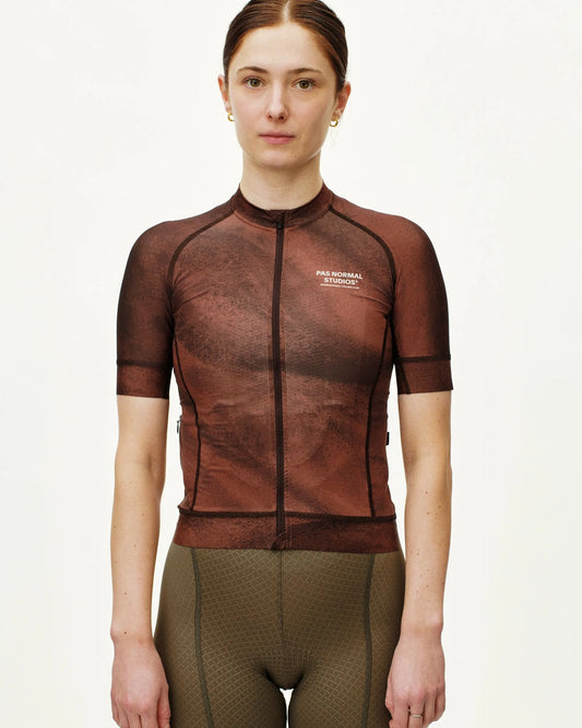 PAS NORMAL STUDIOS Women's Mechanism Jersey - AOP Light Brown