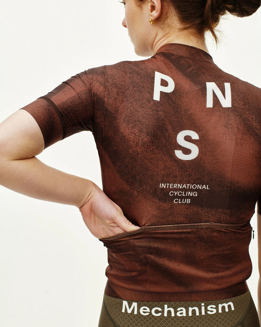 PAS NORMAL STUDIOS Women's Mechanism Jersey - AOP Light Brown