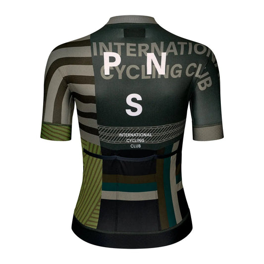 PAS NORMAL STUDIOS Women`s Mechanism Jersey - AOP International Earth