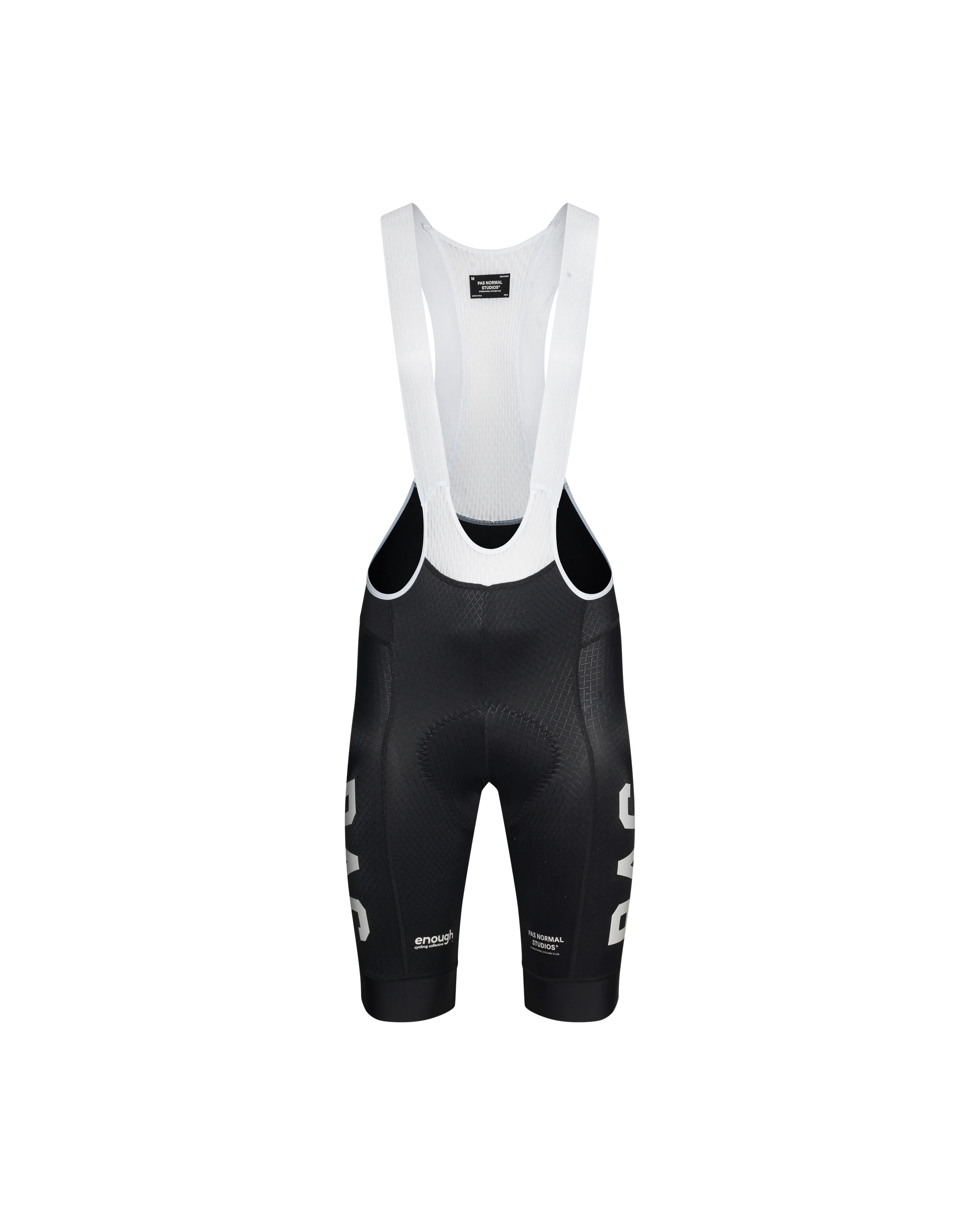PAS NORMAL STUDIOS x ENOUGH Mechanism Bib Shorts - Black PAS NORMAL STUDIOS x ENOUGH Mechanism Bib Shorts - Black