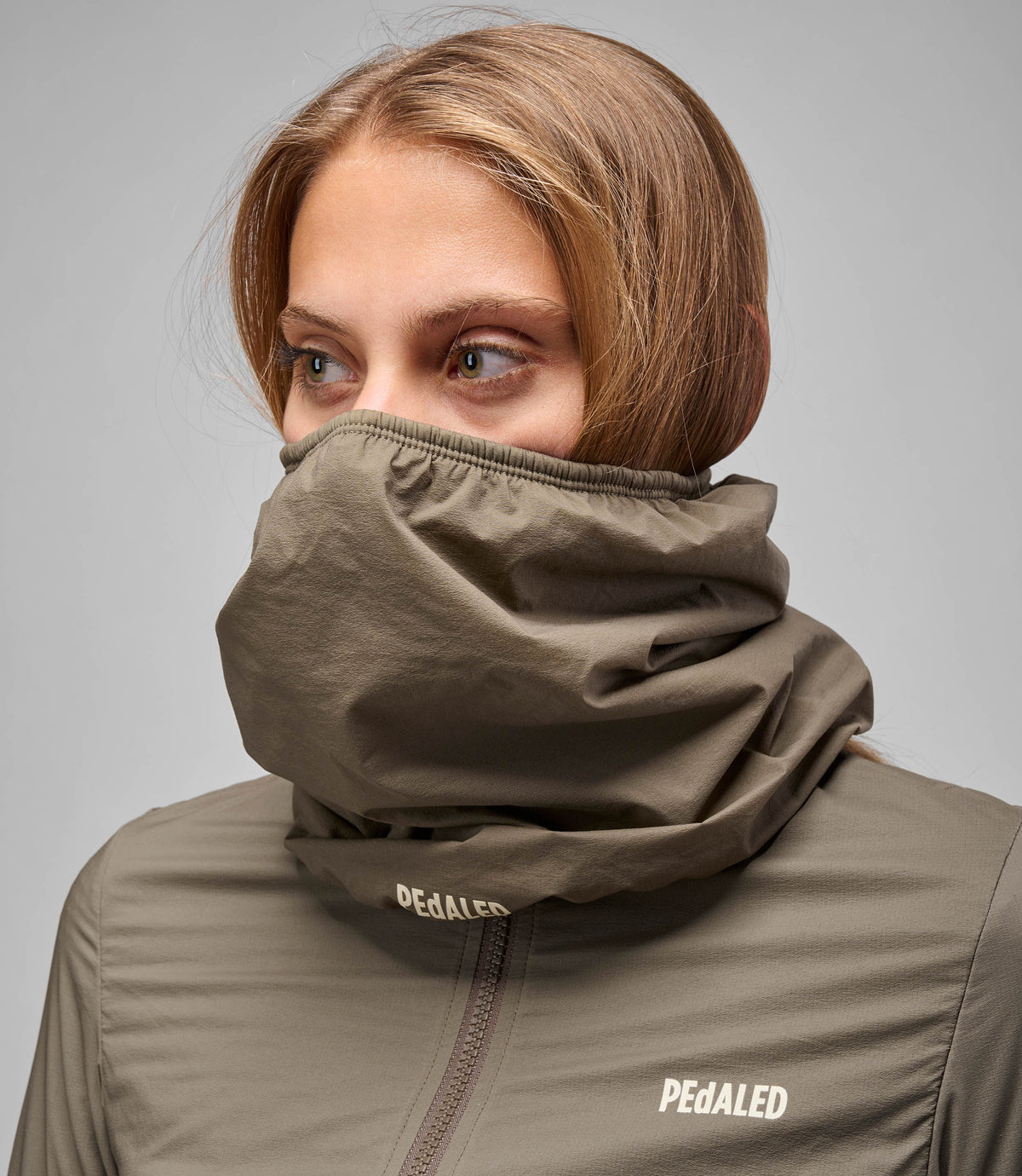 PEDALED ELEMENT ALPHA NECK WARMER - STONE GRAY