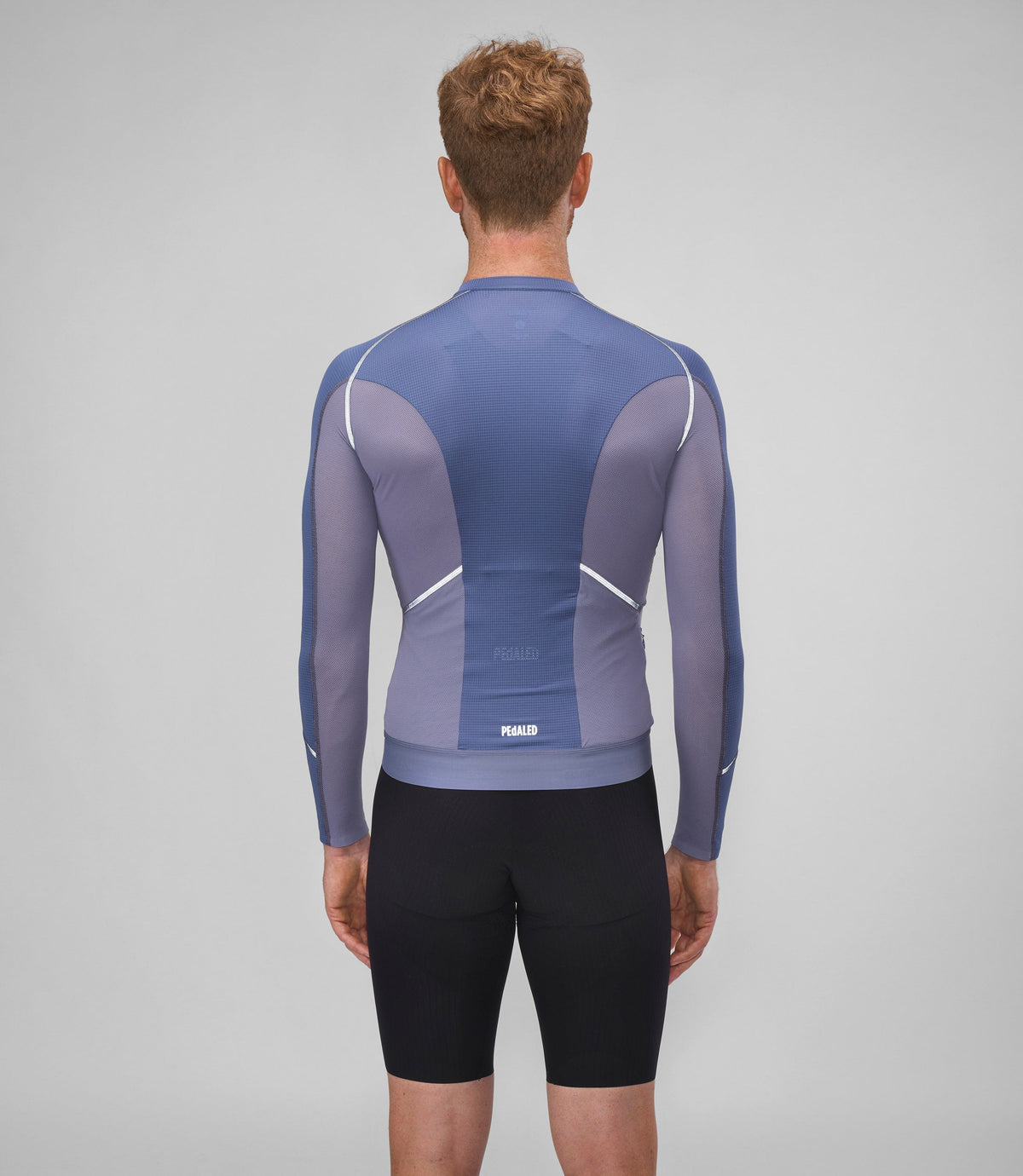 PEDALED ELEMENT COOLAIR REFLECTIVE LONG SLEEVE JERSEY - SKIPPER BLUE