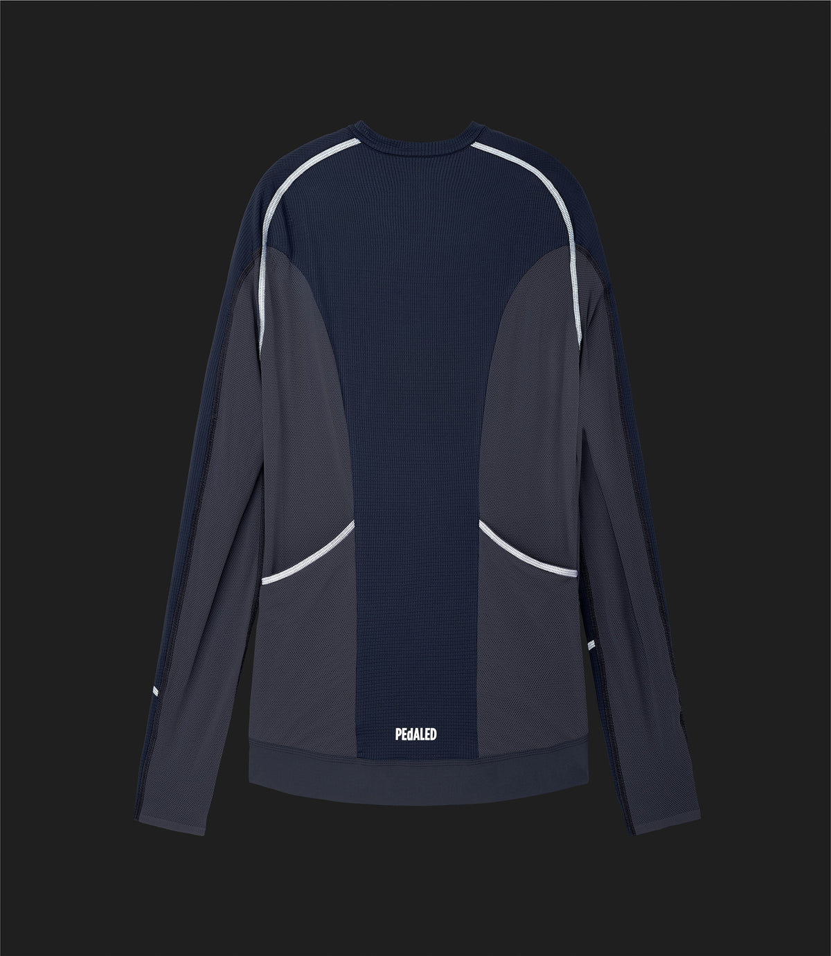 PEDALED ELEMENT COOLAIR REFLECTIVE LONG SLEEVE JERSEY - SKIPPER BLUE