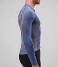 PEDALED ELEMENT COOLAIR REFLECTIVE LONG SLEEVE JERSEY - SKIPPER BLUE