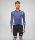PEDALED ELEMENT COOLAIR REFLECTIVE LONG SLEEVE JERSEY - SKIPPER BLUE