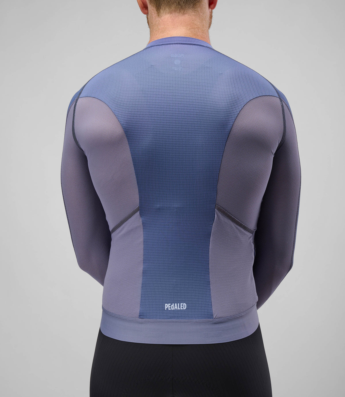 PEDALED ELEMENT COOLAIR REFLECTIVE LONG SLEEVE JERSEY - SKIPPER BLUE