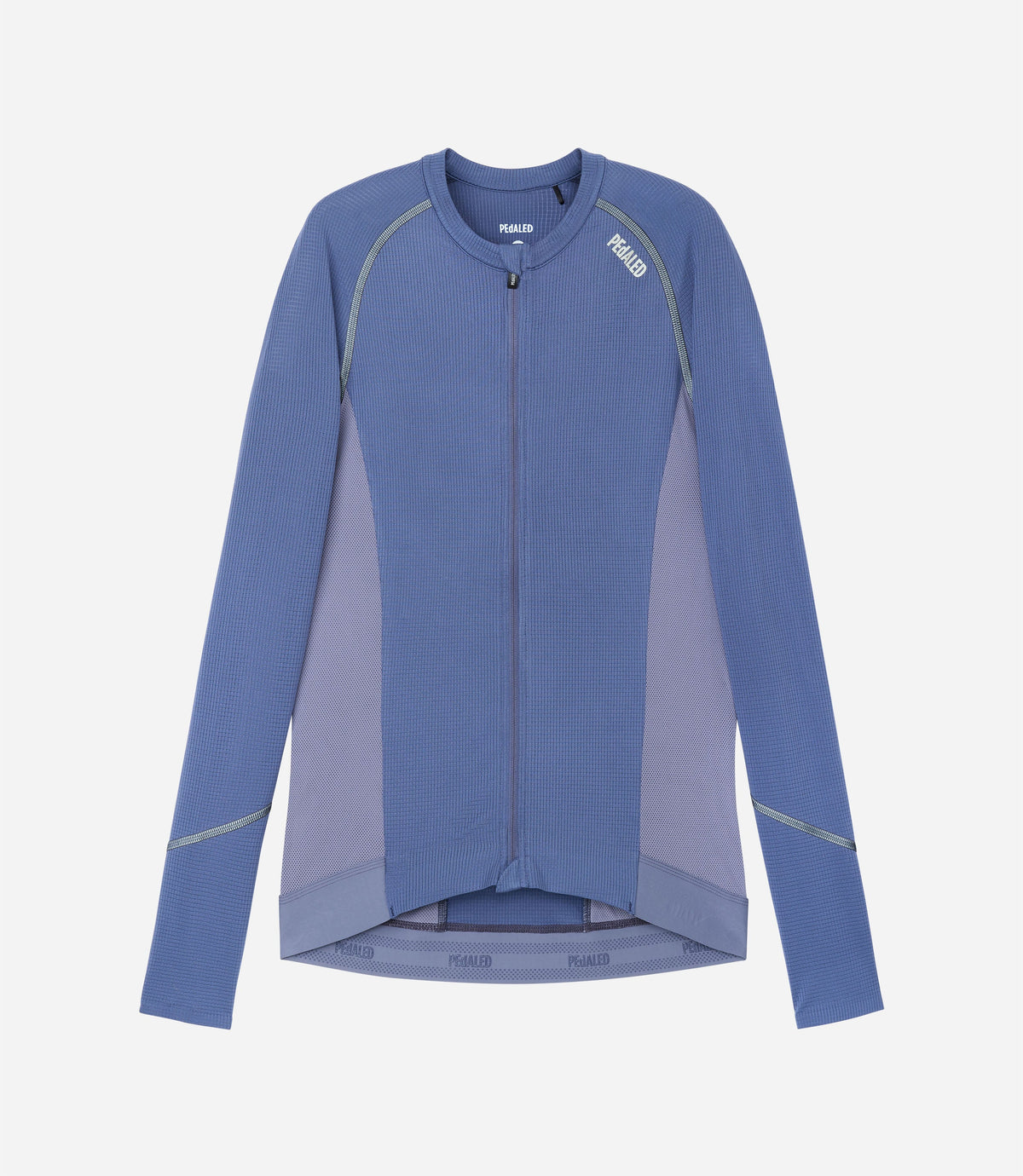 PEDALED ELEMENT COOLAIR REFLECTIVE LONG SLEEVE JERSEY - SKIPPER BLUE