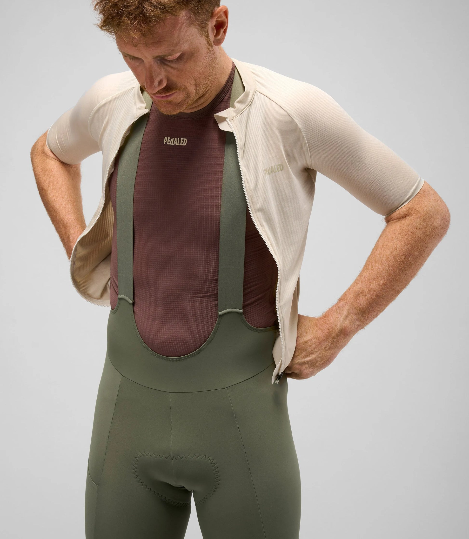 PEDALED Element Lightweight Bib Shorts - Green