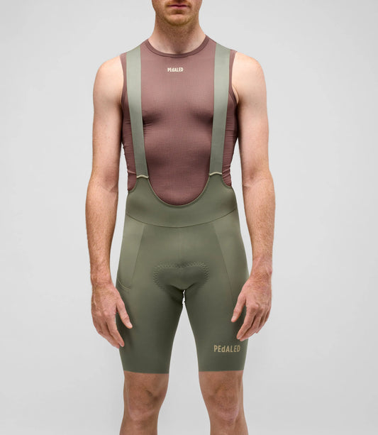 PEDALED Element Lightweight Bib Shorts - Green
