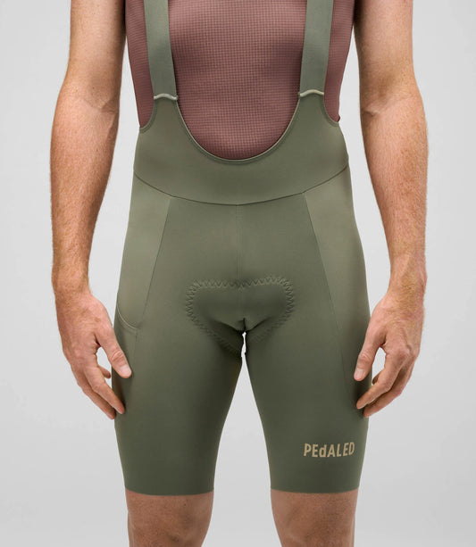 PEDALED Element Lightweight Bib Shorts - Green