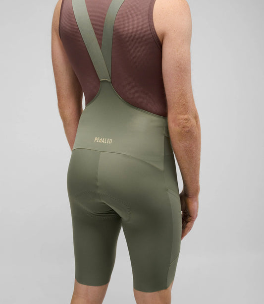 PEDALED Element Lightweight Bib Shorts - Green