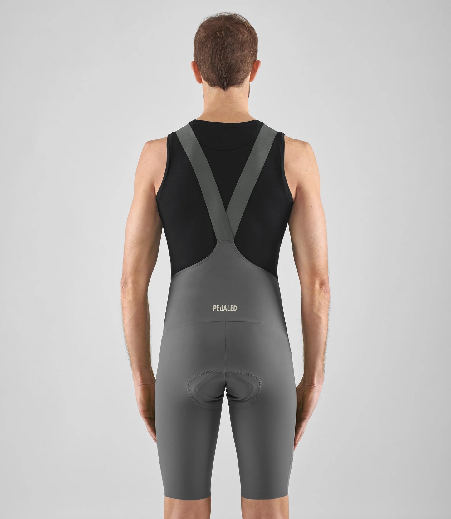 PEDALED Element Lightweight Cycling Bib Shorts - Grey