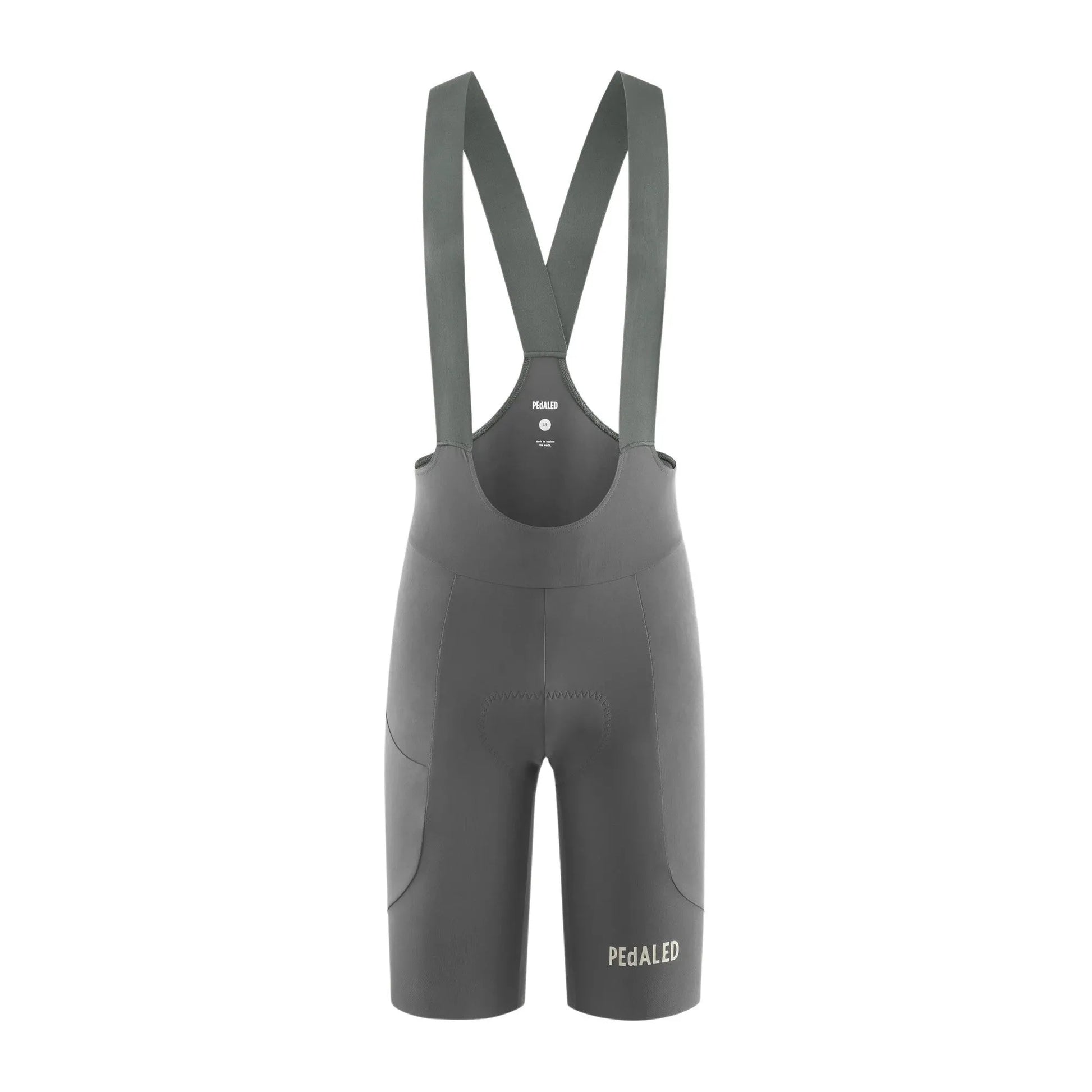 PEDALED Element Lightweight Cycling Bib Shorts - Grey