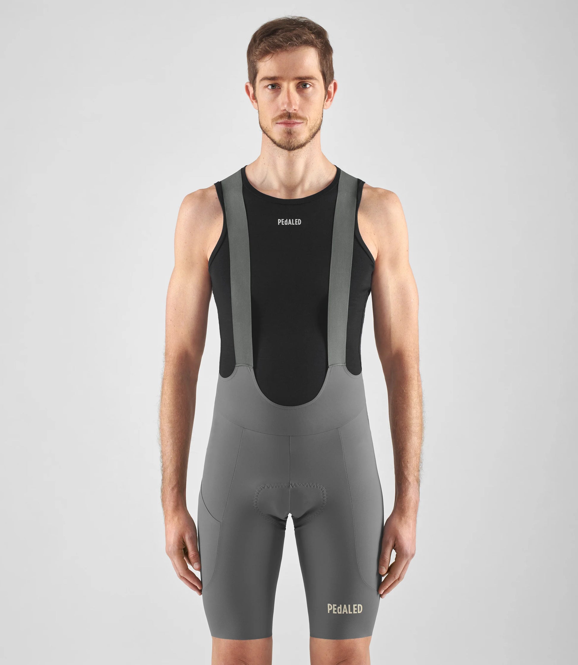 PEDALED Element Lightweight Cycling Bib Shorts - Grey