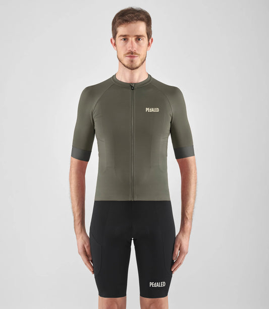 PEDALED Element Lightweight Cycling Jersey - Dark Grey