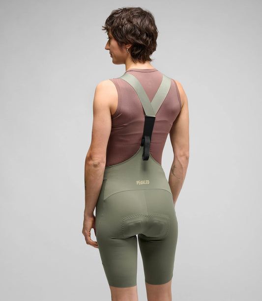 PEDALED Element Lightweight Women Bib Shorts - Green