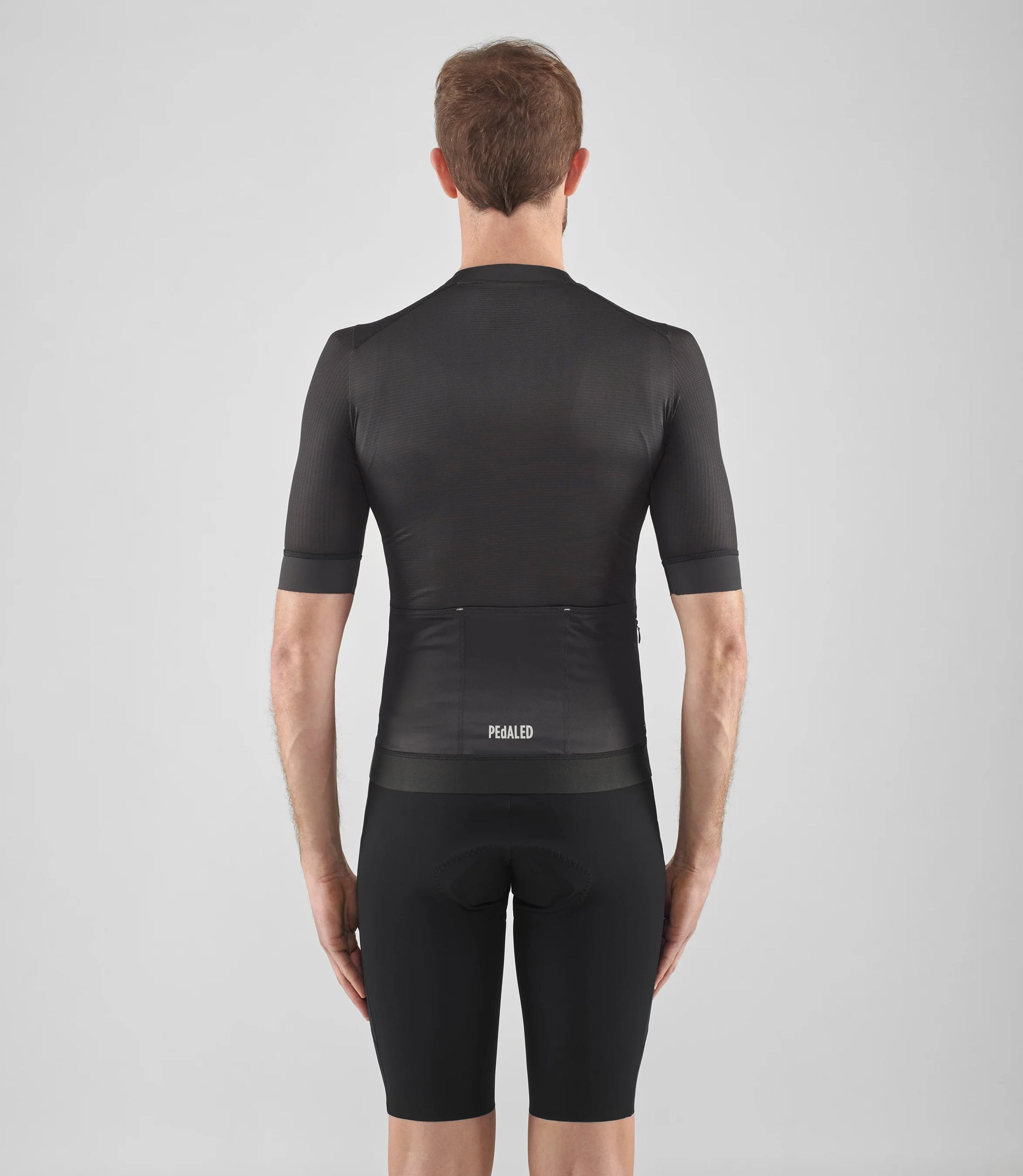 PEDALED Element Mesh Cycling Jersey - Charcoal Gray