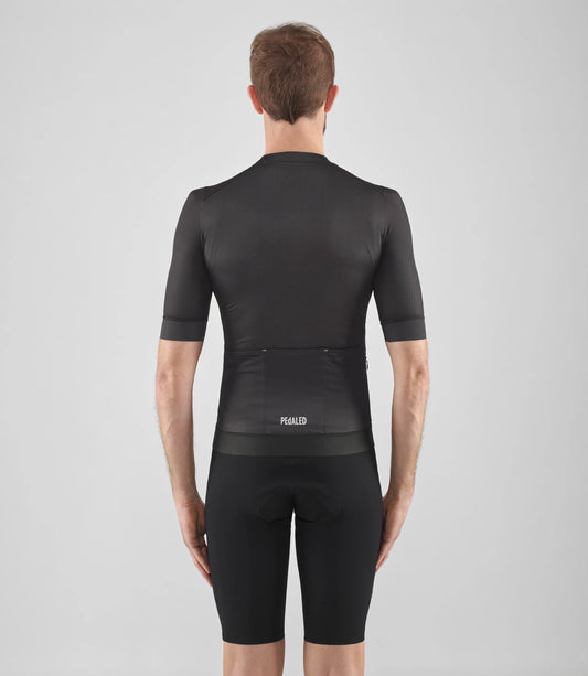 PEDALED Element Mesh Cycling Jersey - Charcoal Gray