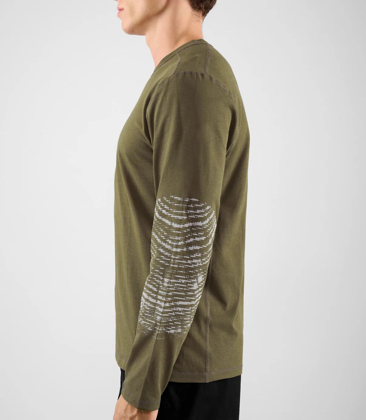 PEDALED Lifewear Double Face Long Sleeve Tee - Military Green