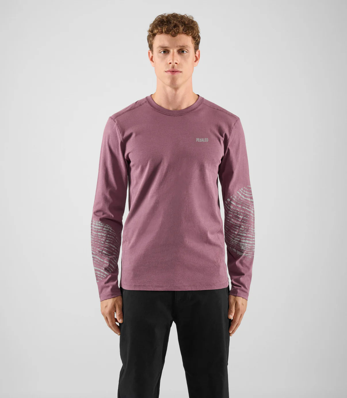 PEDALED Lifewear Double Face Long Sleeve Tee - Raisin Purple